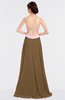 Elegant A-line Strapless Sleeveless Zip up Plainness Bridesmaid Dresses