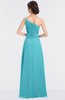 Elegant A-line Sleeveless Zip up Floor Length Flower Bridesmaid Dresses