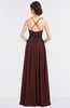 Elegant A-line Halter Sleeveless Zip up Floor Length Bridesmaid Dresses