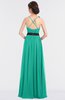 Elegant A-line Halter Sleeveless Zip up Floor Length Bridesmaid Dresses