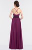Elegant A-line Halter Sleeveless Zip up Floor Length Bridesmaid Dresses