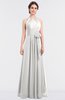 Classic A-line Halter Zip up Pick up Bridesmaid Dresses