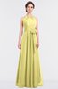 Classic A-line Halter Zip up Pick up Bridesmaid Dresses