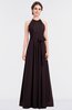 Classic A-line Halter Zip up Pick up Bridesmaid Dresses