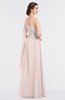 Elegant A-line Asymmetric Neckline Sleeveless Floor Length Ruching Bridesmaid Dresses