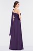 Elegant A-line Asymmetric Neckline Sleeveless Floor Length Ruching Bridesmaid Dresses