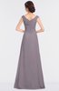 Mature A-line Short Sleeve Zip up Floor Length Bridesmaid Dresses