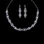 Party Chain Necklaces Elegant Rhinestones Jewelry Sets