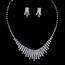 Gift Pendant Necklaces Jewelry Sets Attractive Rhinestones