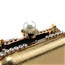 Patent Leather Bridal Purse Gorgeous Single Shoulder Strap Imitation Pearl