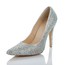 Rhinestone Wedding Shoes Genuine Leather Pumps/Heels Cone Heel Average Women's