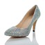Girls' Wedding Shoes Party & Evening Genuine Leather Rhinestone Kitten Heel Average