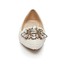 Imitation Pearl Wedding Shoes Girls' Closed Toe Flat Heel Patent Leather Graduation