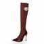 Stretch Fabric Boots Women's Outdoor Split Joint Abnormal/Fantasy Heels Pointed Toe
