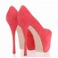 Women's Wedding Shoes Spool Heel Swede Leather Open Toe Wedding Average