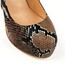 Open Toe Pumps/Heels Women's Average Leopard Print Wedding Genuine Leather