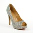 Average Pumps/Heels Girls' Wedding Peep Toe Cone Heel Sheepskin