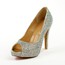 Average Pumps/Heels Girls' Wedding Peep Toe Cone Heel Sheepskin