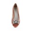 Average Wedding Shoes Wedding Satin Rhinestone Women's Kitten Heel