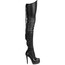 Outdoor Boots Over The Knee Boots Women's Stretch Leather Cone Heel Average