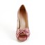 Bowknot Platforms Girls' Pointed Toe Average Satin Stiletto Heel