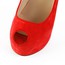 Peep Toe Pumps/Heels Women's Medium Swede Leather Stiletto Heel Dress