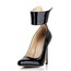 Stiletto Heel Wedding Shoes Zipper Dress Opalescent Lacquers Women's Narrow