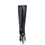 Round Toe Boots Daily Nylon Hollow-Out Mid-Calf Boots Stiletto Heel