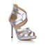 Round Toe Wedding Shoes Cone Heel Hollow-Out Girls' PU Graduation