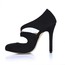 Stiletto Heel Wedding Shoes Office & Career Stretch Velvet Pumps/Heels Hollow-Out Women's