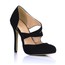 Stiletto Heel Wedding Shoes Office & Career Stretch Velvet Pumps/Heels Hollow-Out Women's