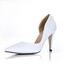 Silk Like Satin Wedding Shoes Narrow Women's Pointed Toe Dress Stiletto Heel
