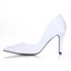 Silk Like Satin Wedding Shoes Narrow Women's Pointed Toe Dress Stiletto Heel