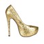 Stiletto Heel Platforms Graduation Women's Wide Sequined Cloth/Sparkling Glitter Round Toe