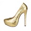 Stiletto Heel Platforms Graduation Women's Wide Sequined Cloth/Sparkling Glitter Round Toe
