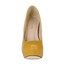 Closed Toe Platforms PU Dress Wide Women's Stiletto Heel