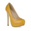 Closed Toe Platforms PU Dress Wide Women's Stiletto Heel