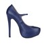 PU Platforms Stiletto Heel Buckle Graduation Closed Toe Wide