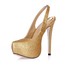 Party & Evening Pumps/Heels Stiletto Heel Women's Wide Sparkling Glitter Slingbacks