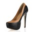 Wide Wedding Shoes Split Joint Party & Evening PU Pumps/Heels Stiletto Heel
