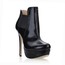 Booties/Ankle Boots Wedding Shoes Bootie Party & Evening Stiletto Heel Stretch Fabric Extra Wide