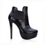 Booties/Ankle Boots Wedding Shoes Bootie Party & Evening Stiletto Heel Stretch Fabric Extra Wide