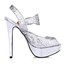 Stiletto Heel Sandals Sequined Cloth/Sparkling Glitter Graduation Girls' Sparkling Glitter Peep Toe