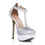 Round Toe Sandals Honeymoon Girls' Buckle Sequined Cloth/Sparkling Glitter Wide
