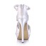 Open Toe Platforms Stiletto Heel Wide Silk Like Satin Women's Bowknot