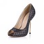 Stiletto Heel Wedding Shoes Women's Sparkling Glitter Average Sequined Cloth/Sparkling Glitter Peep Toe