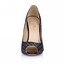 Stiletto Heel Wedding Shoes Women's Sparkling Glitter Average Sequined Cloth/Sparkling Glitter Peep Toe