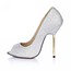 Stiletto Heel Wedding Shoes Women's Sparkling Glitter Average Sequined Cloth/Sparkling Glitter Peep Toe