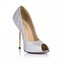 Stiletto Heel Wedding Shoes Women's Sparkling Glitter Average Sequined Cloth/Sparkling Glitter Peep Toe