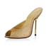 Average Slippers Sequined Cloth/Sparkling Glitter Stiletto Heel Outdoor Women's Round Toe